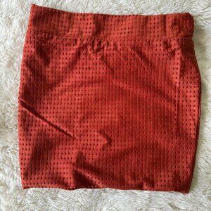 ACACIA RED MESH MINISKIRT